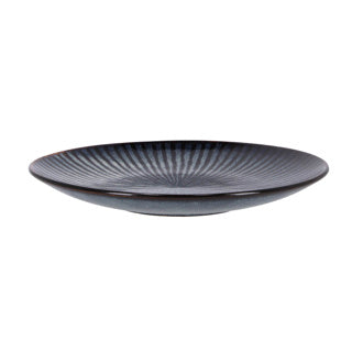 Gezellig trendy dessertbord d21,5xh2,9 cm atlantis strip