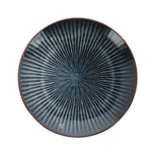 Cosy trendy bord dessert d21,5xh2,9 cm atlantis stripe | 6 stuks