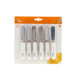 No brand botermesje set van 6 13,5 cm
