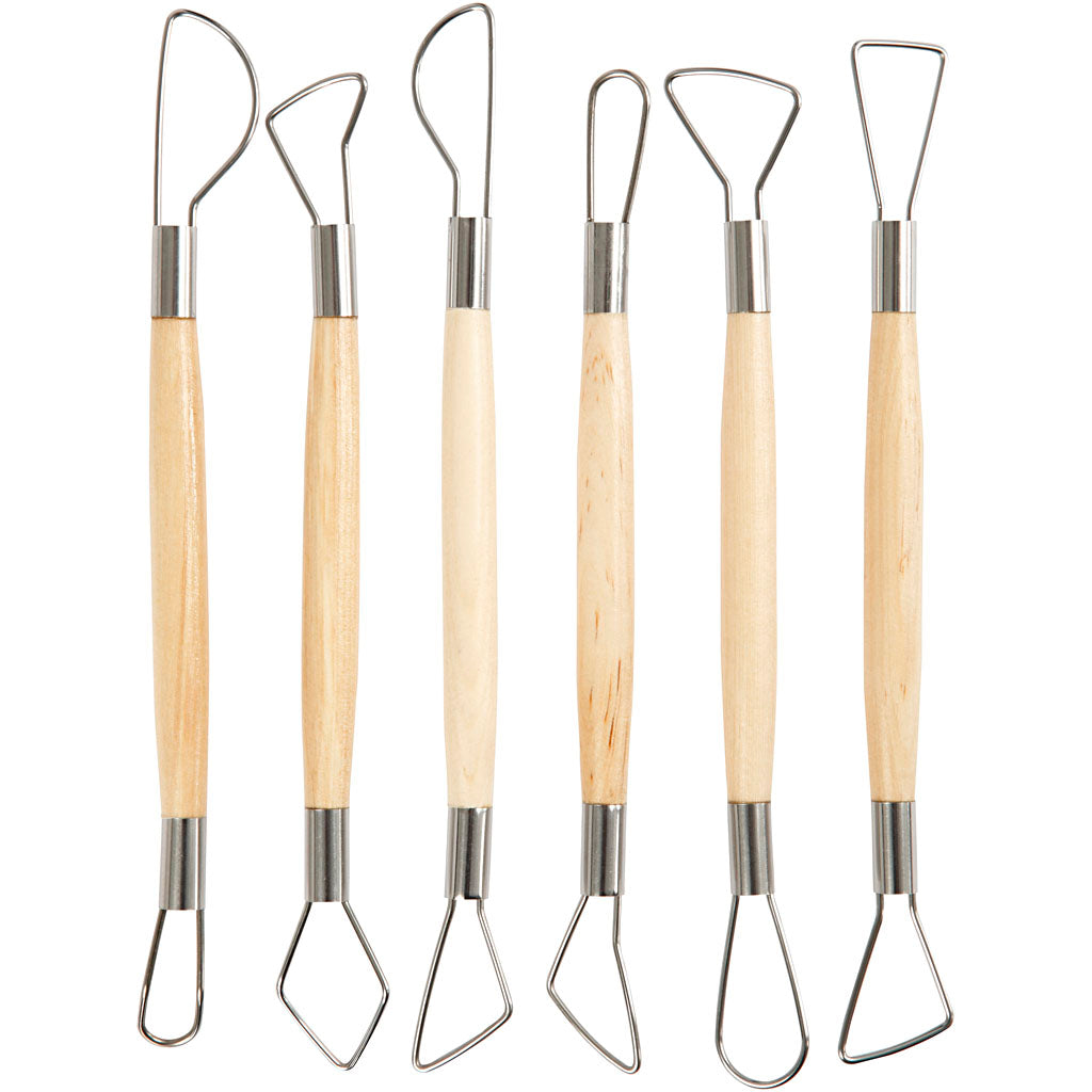 Creativ bedrijfsmirettes set ronde kanten, 6st.