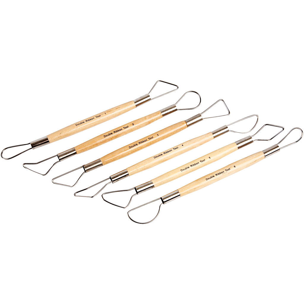 Creativ bedrijfsmirettes set ronde kanten, 6st.