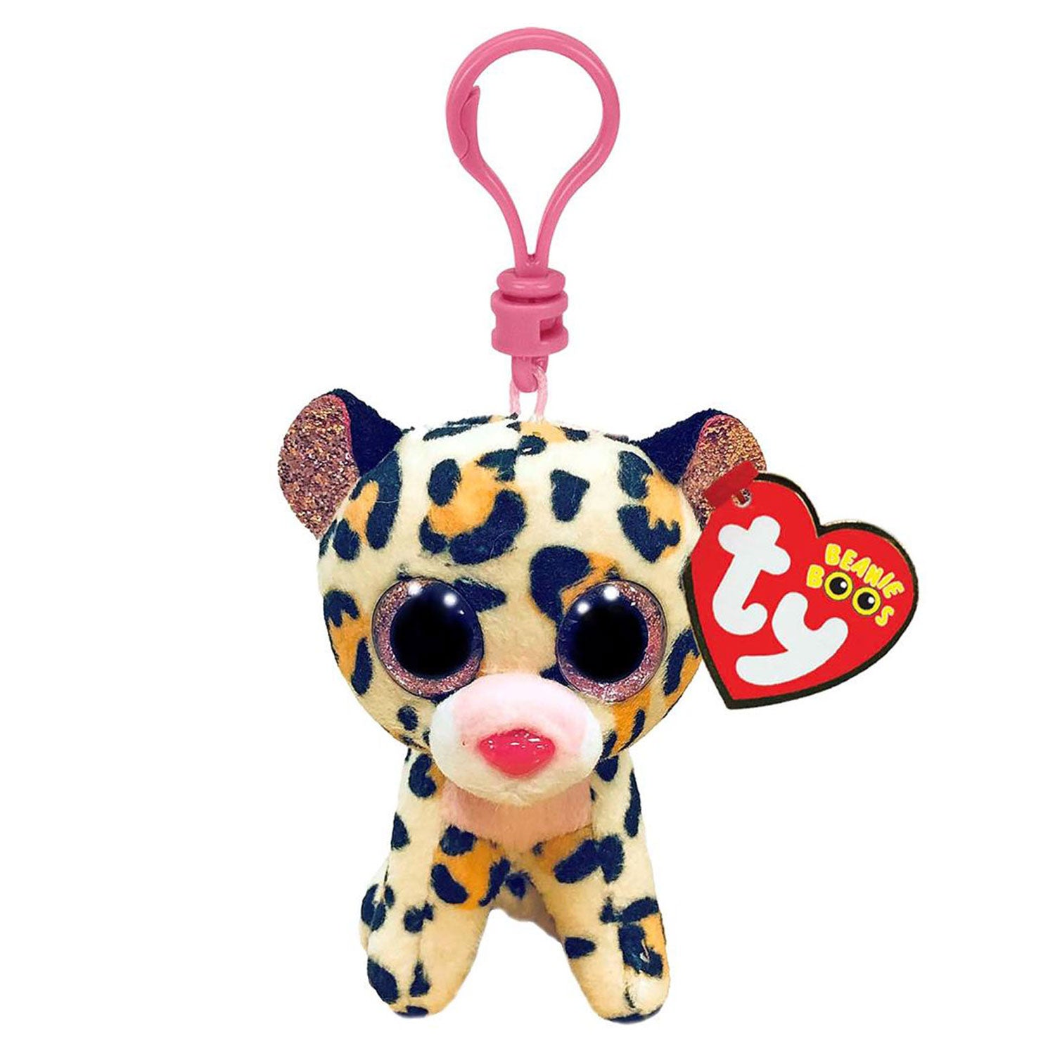 Ty Beanie Boo's Clip Livvie Luipaard, 7 cm