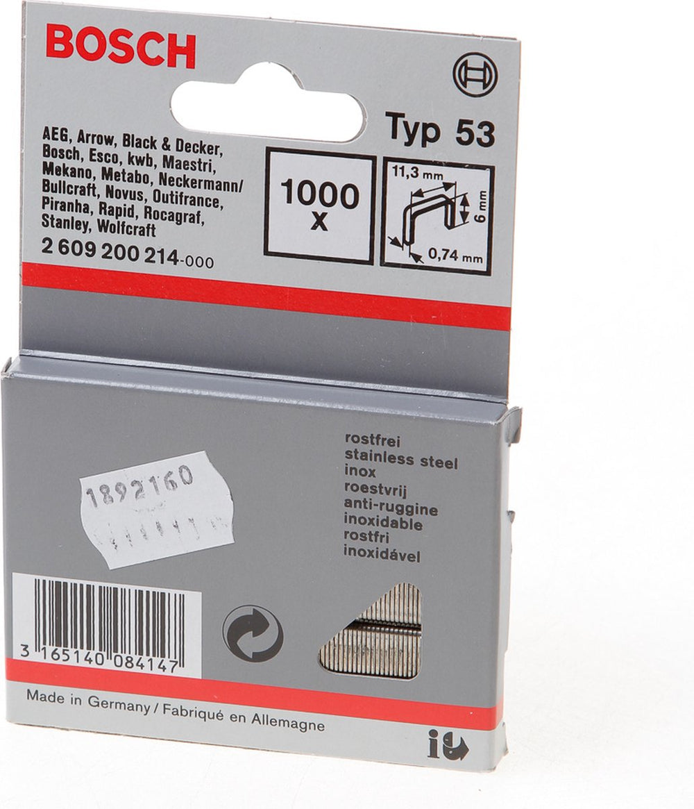 Bosch - niet met fijne draad type 53 11,4 x 0,74 x 6 mm