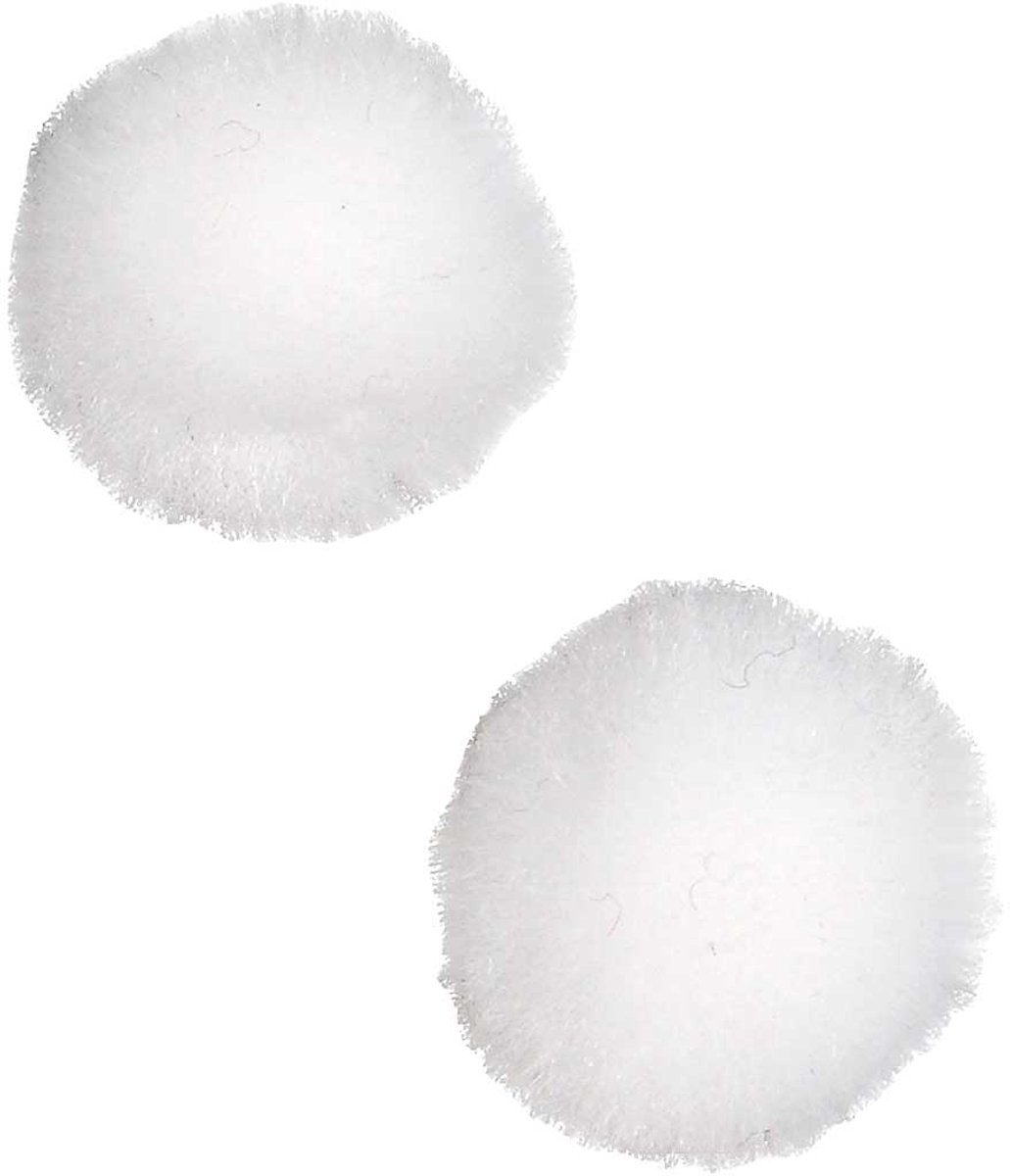 Creativ company cc pom-poms 20 mm wit 100 stuks