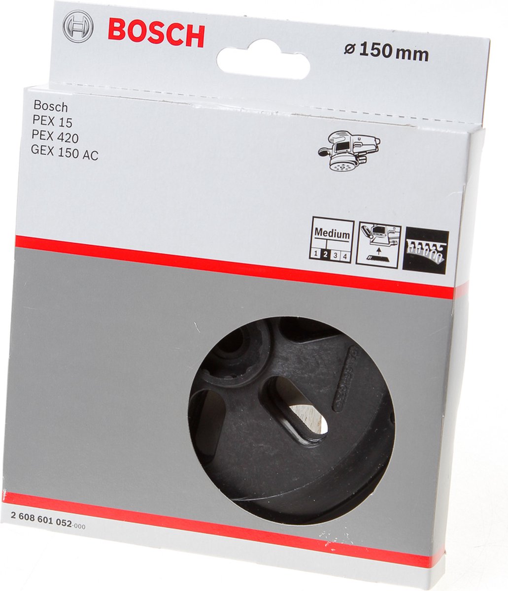 Bosch accessoires schuurplateau middel, 150 mm 1st - 2608601052