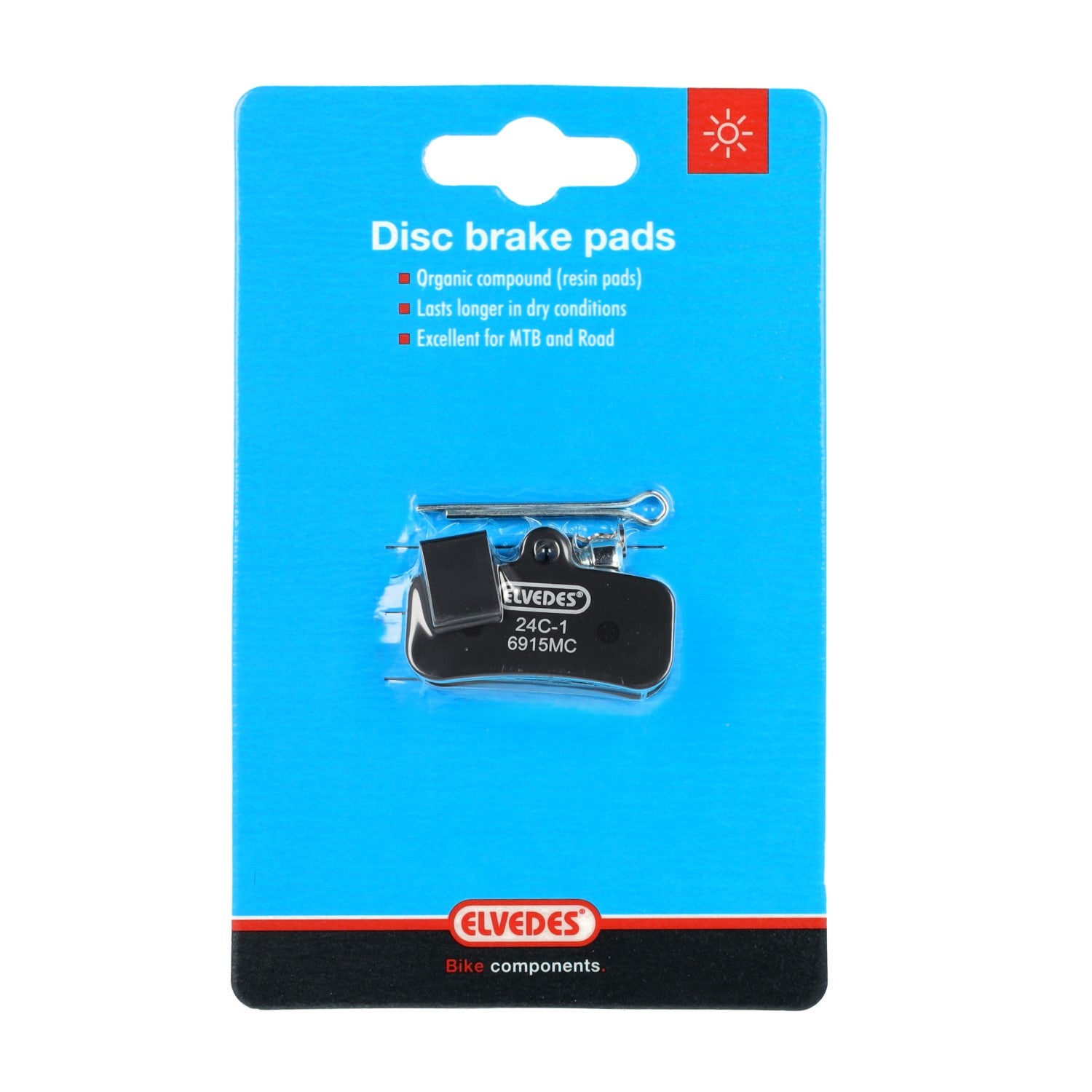 Elvedes schijfremblokset 6915mc - tektro - e-bikes - 1 paar