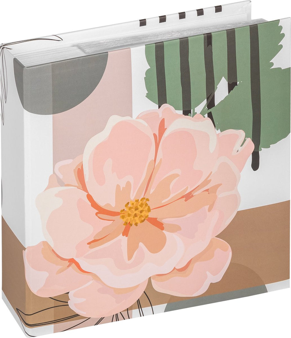 Walther me-297-1 variety - memo insteekalbum -formaat 22 x 22 cm - 200 foto's 10 x 15 cm - gebloemd