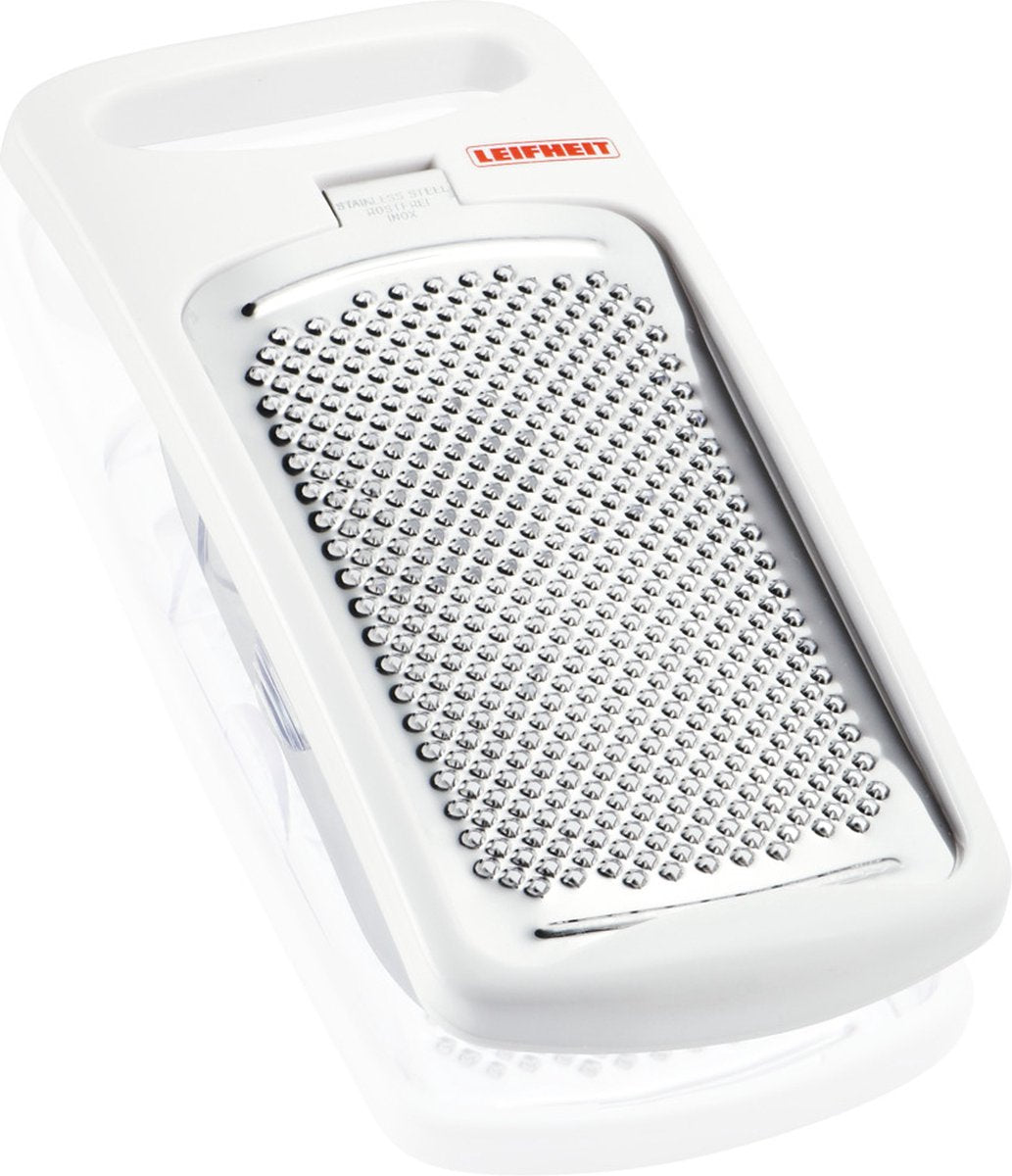 Leifheit comfortline nootmuscaat rasp - incl. opvangbak - vaatwasserbestendig - wit