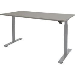 Zit-sta-bureau schaffenburg dextro basic t-voet grijs
