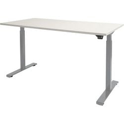 Zit- sta bureau schaffenburg dextro basic t-voet kalk wit