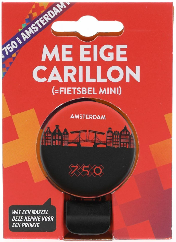 Busch muller fietsbel mirage - amsterdam 750 - silhouet mokum