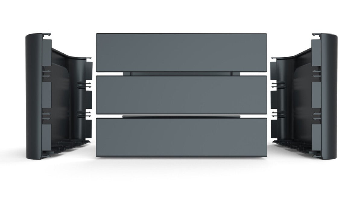 Basil mirage krat klik 'n krat zwart grijs 24l