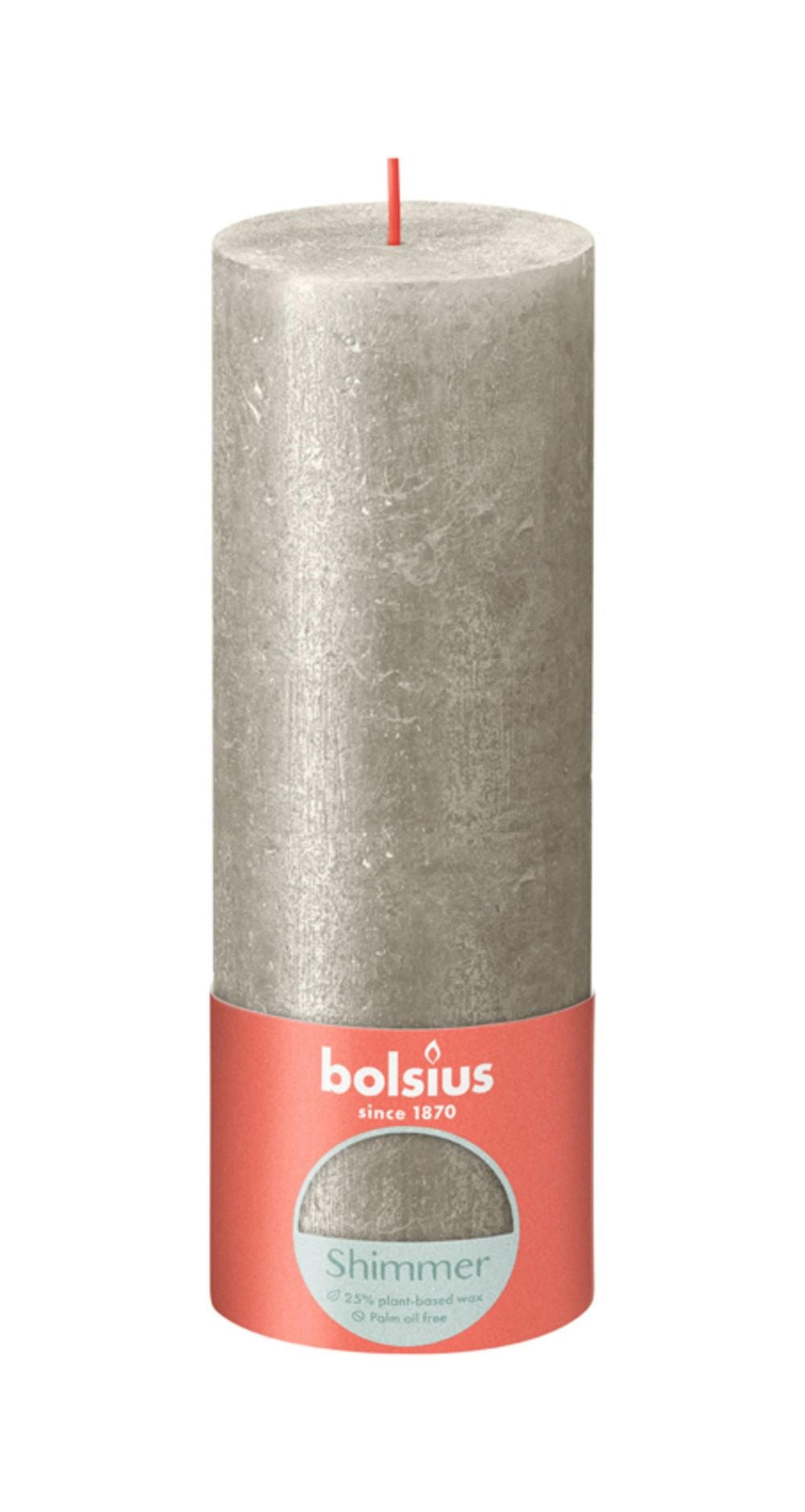 Bolsius rustiek kaars 190 68 champagne