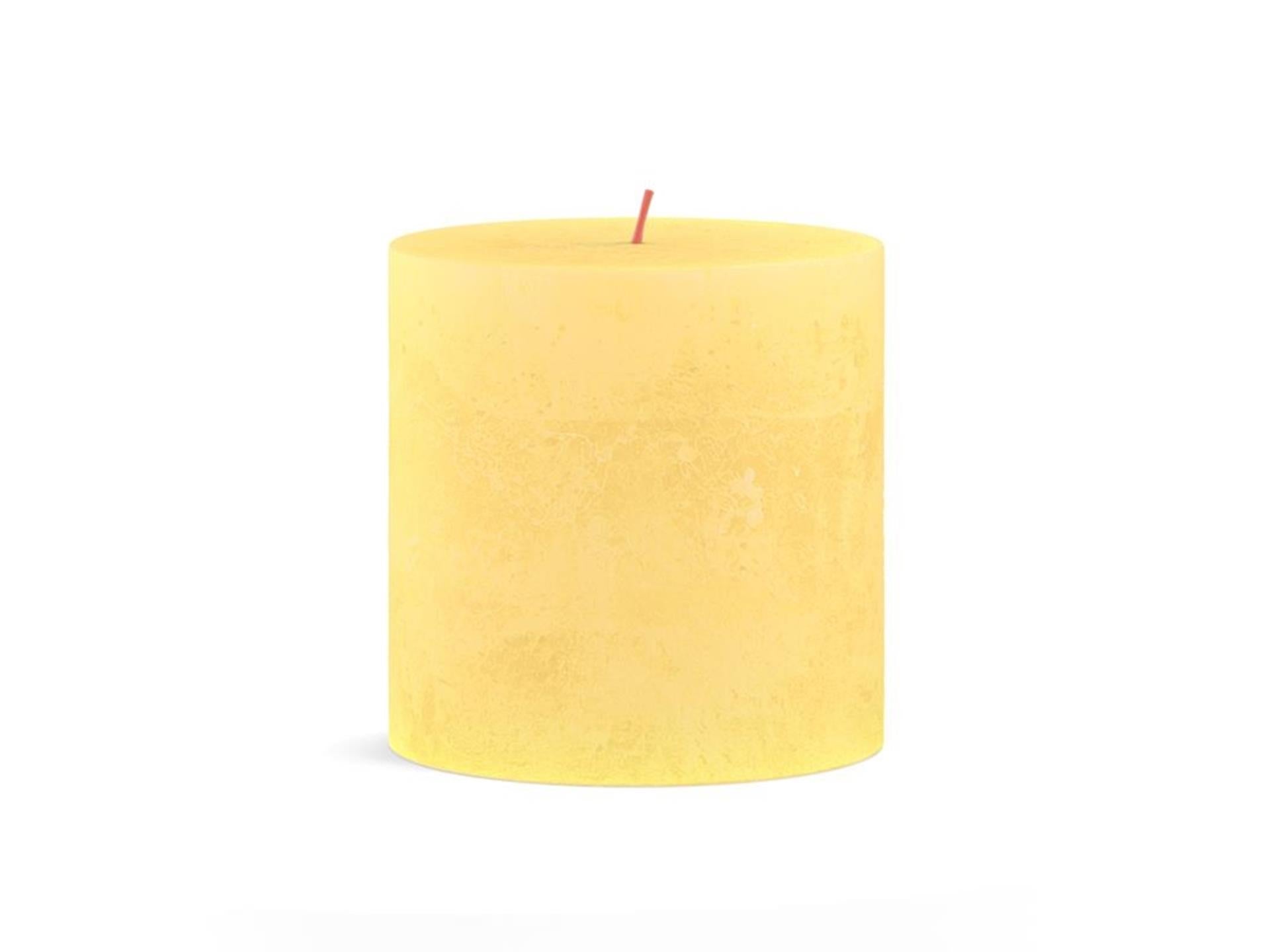 Bolsius rustiek kaars 100 100 geel