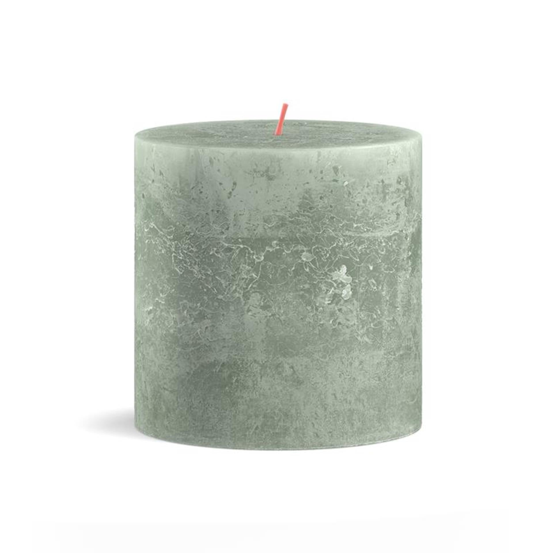 Bolsius rustiek kaars 100 100 jade green