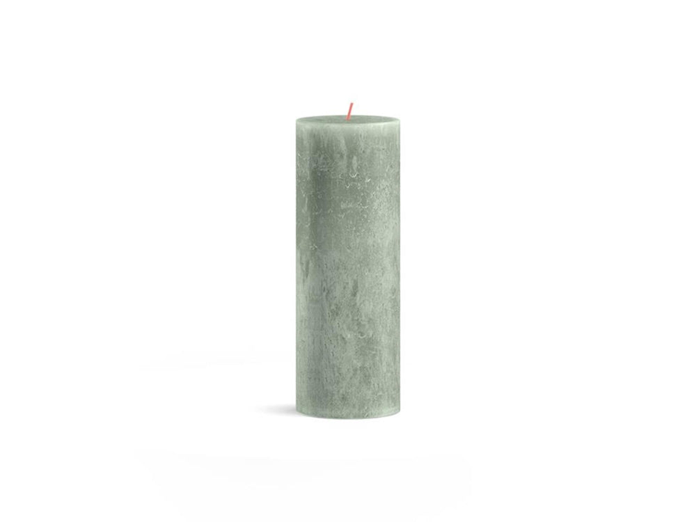 Bolsius shine collection rustiek stompkaars 190 68 jade green-jadegroen