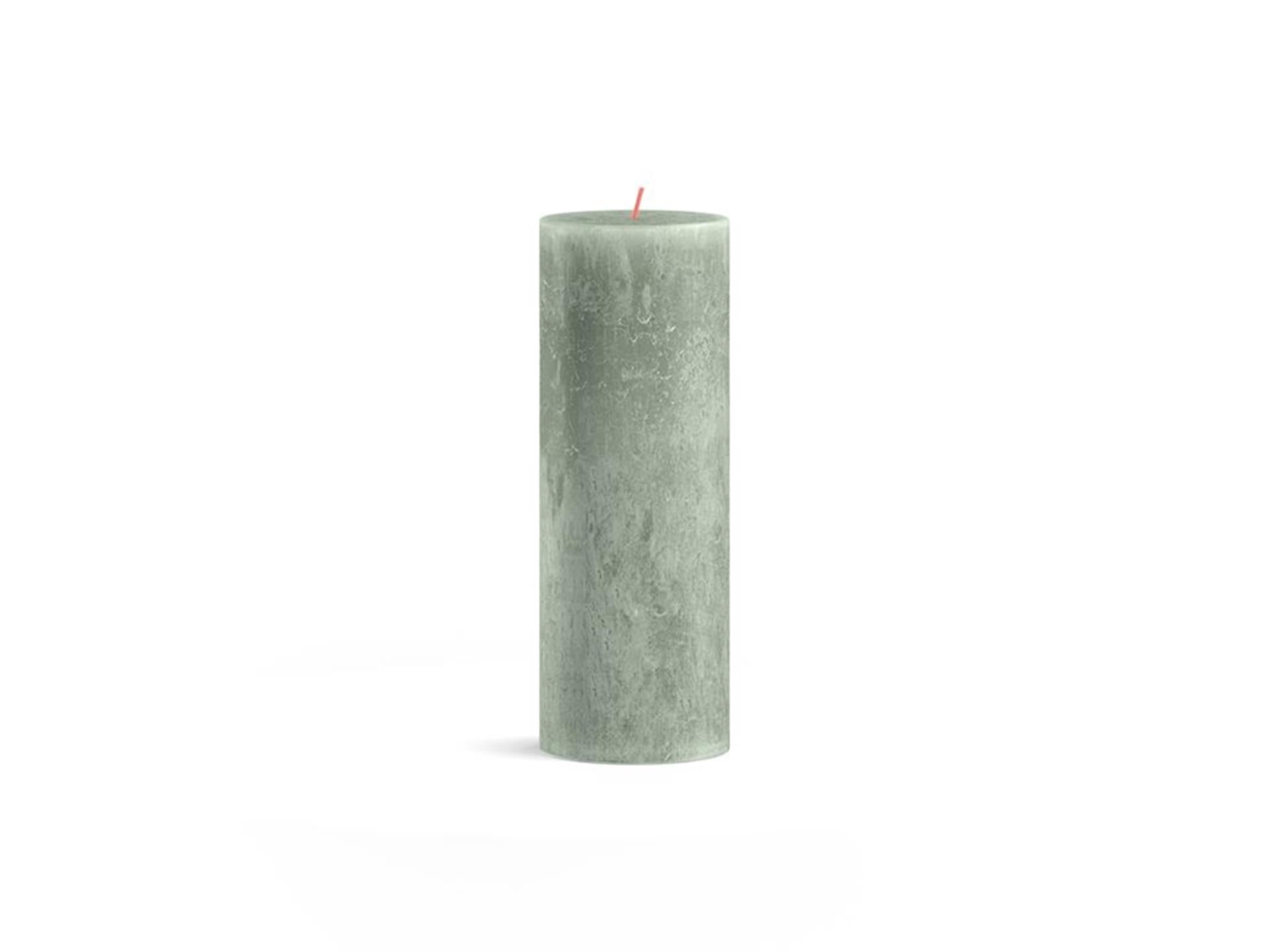 Bolsius rustiek kaars 190 68 jade green