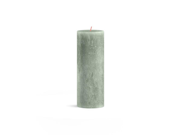 Bolsius shine collection rustiek stompkaars 190 68 jade green-jadegroen