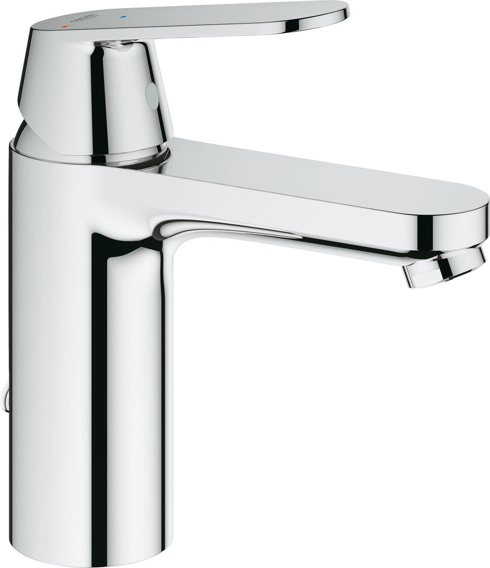 Grohe eurosmart cosmopolitan wastafelkraan - medium uitloop - met trekwaste - chroom - waterbesparend