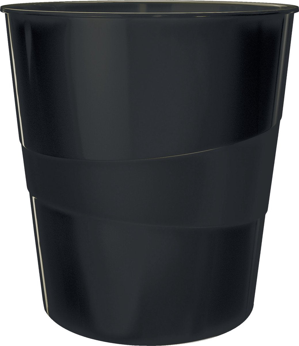 Leitz recycle prullenbak - 15 liter - 98% gerecycled plastic - zwart