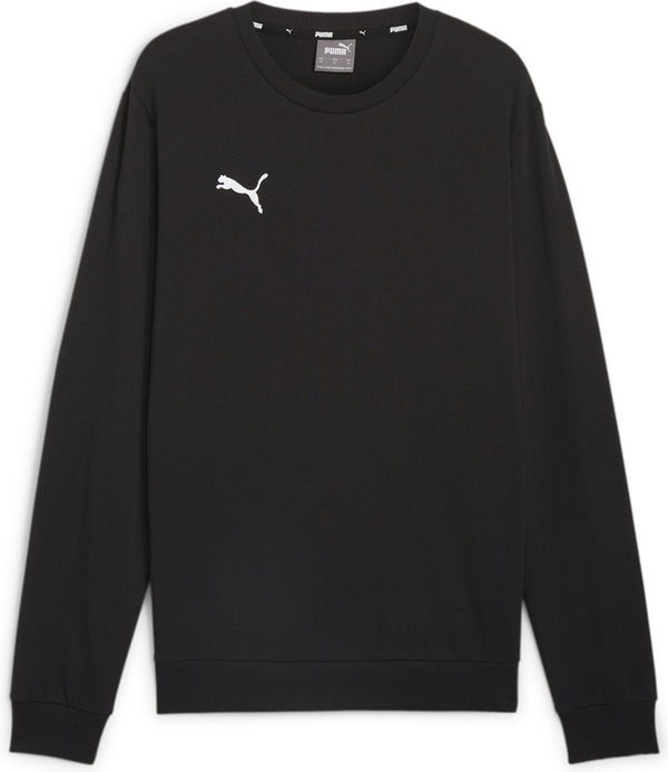 Puma teamgoal casuals crew neck sweat heren sporttrui - black- white l