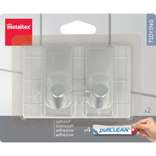 Metaltex metalen zelfklevende haken | 3 stuks