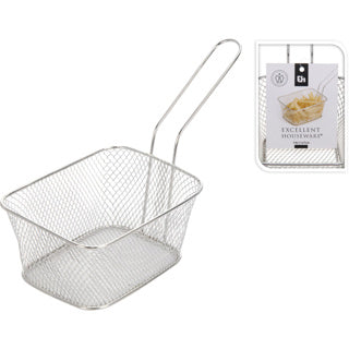 Excellent houseware frietmand 14x11x7 cm rvs