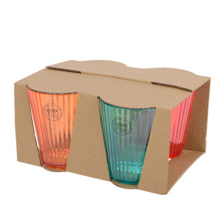 Bekers plastic set van 4 | 2 stuks