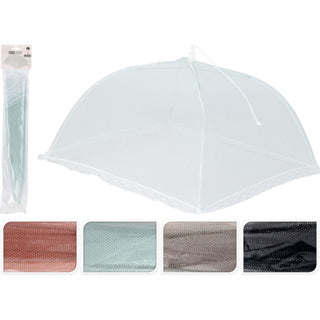 Vliegenkap polyester 30x30 cm 4 assorti | 24 stuks