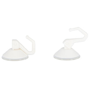 Metaltex haken met zuignap 2 stuks wit