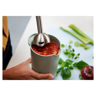Mixbeker 1l met deksel marineblauw