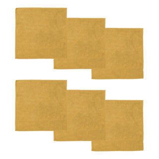 Merkloos sans marque ddddd microvezeldoek billie 30x30 cm geel 6 stuks | 4 stuks