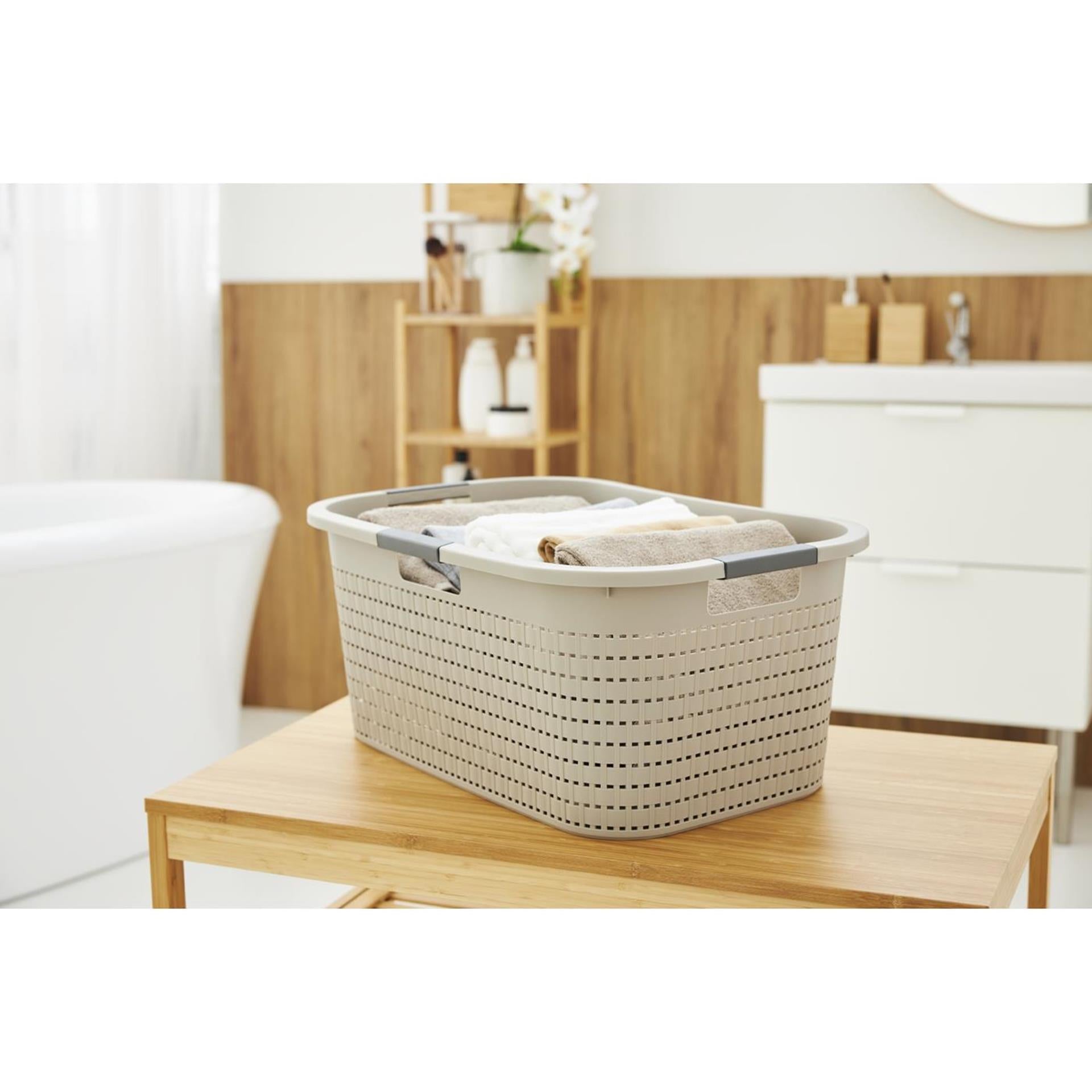 Rotho wasmand country 40l cappuccino