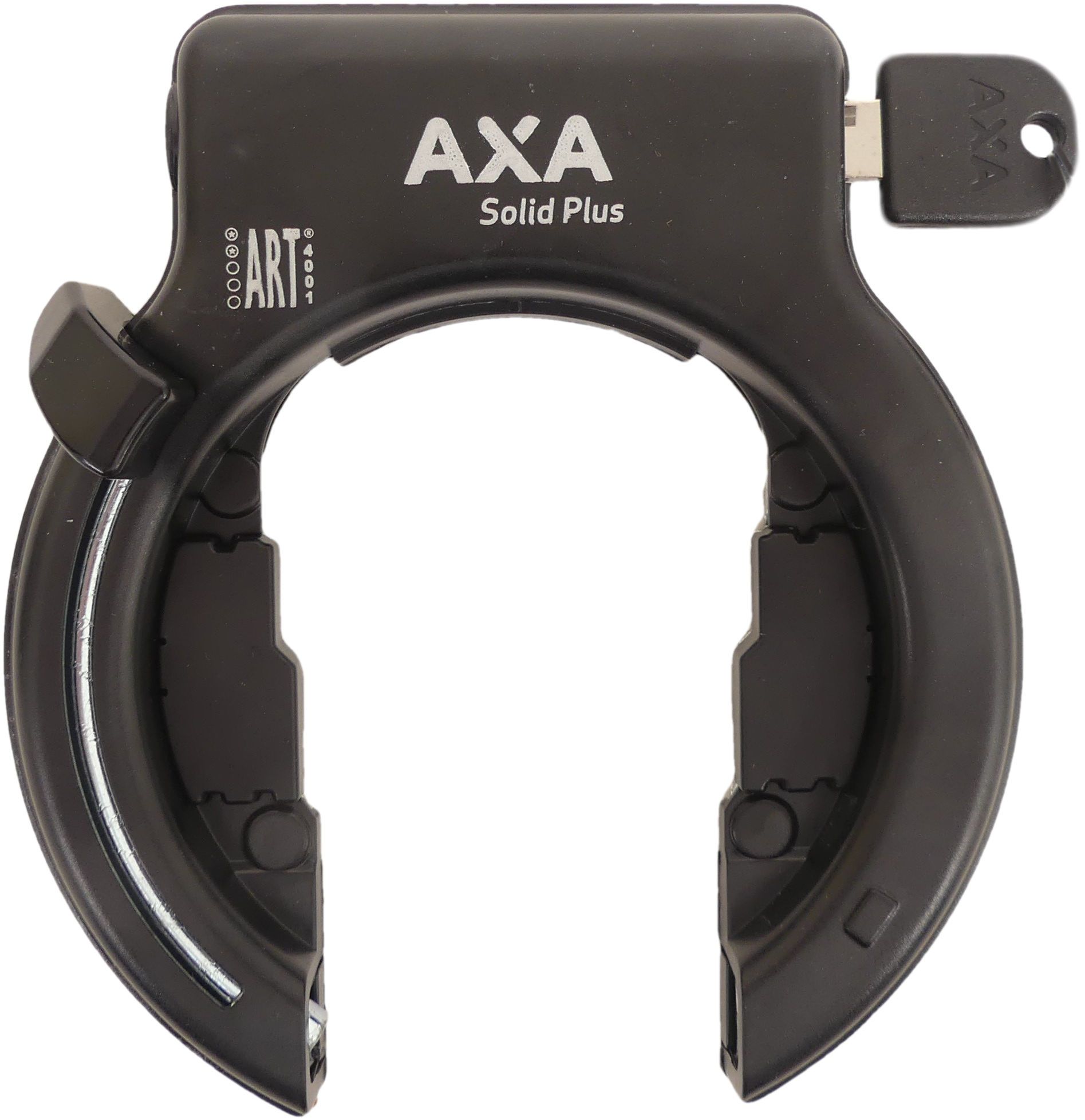 Axa ringslot solid plus zwart (op kaart)