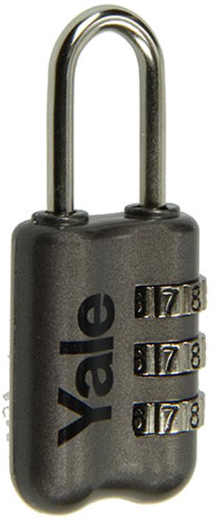 Yale 1018569 - bagage-cijferhangslot grijs yp2 23 128 1g 23mm | 6 stuks