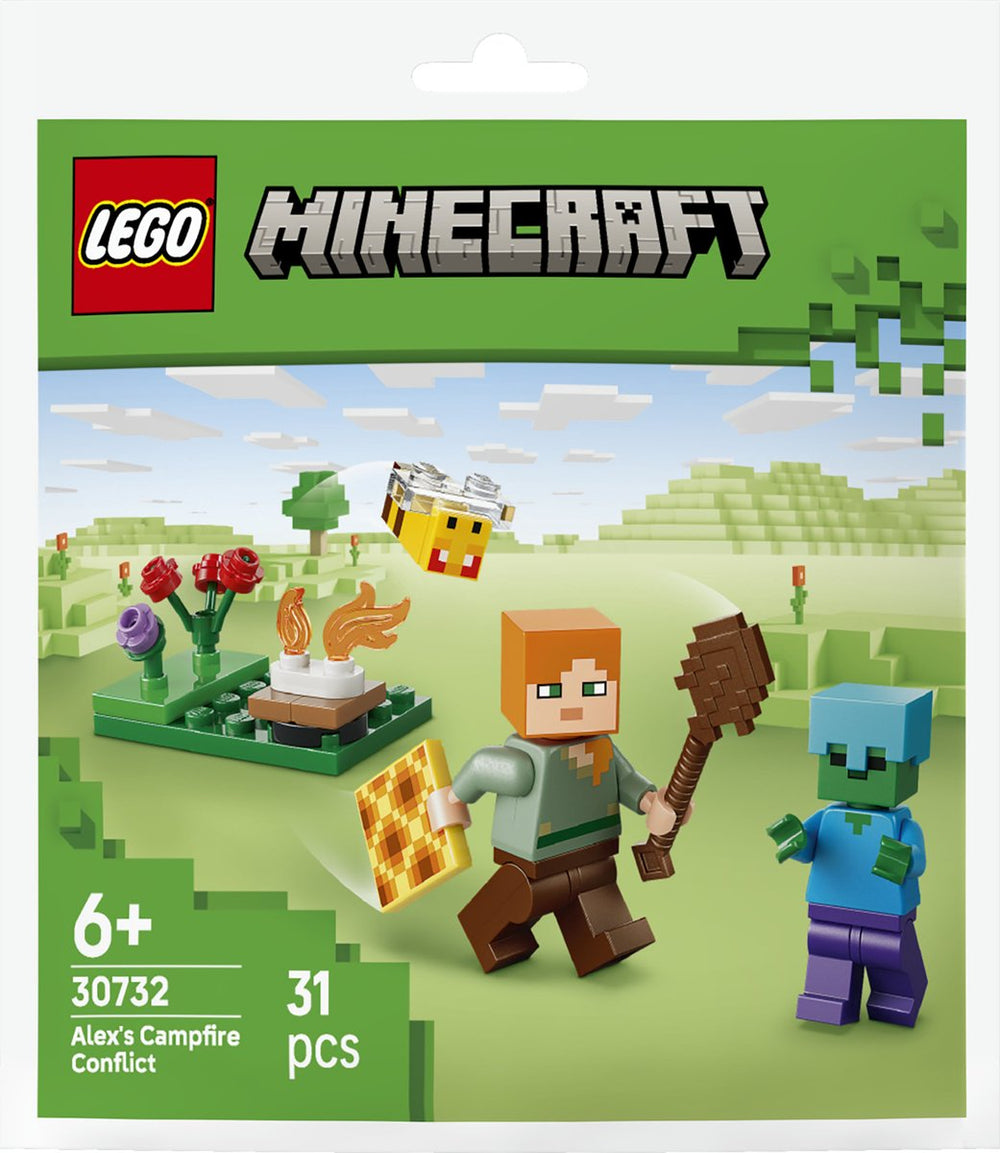 Lego minecraft 30732 alex en de strijd bij het kampvuur