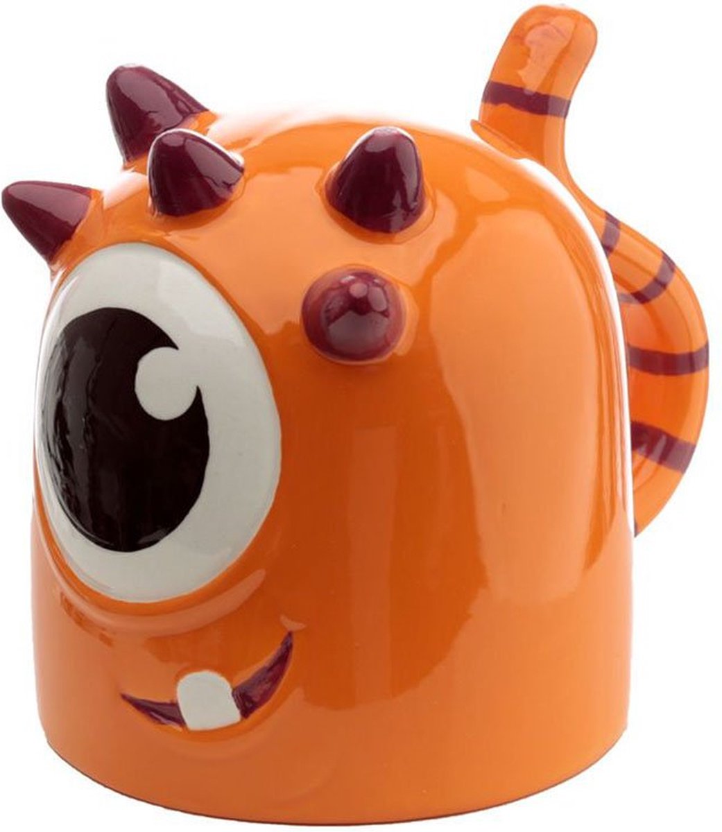 Monstarz oranje monster onderboven keramiek mok