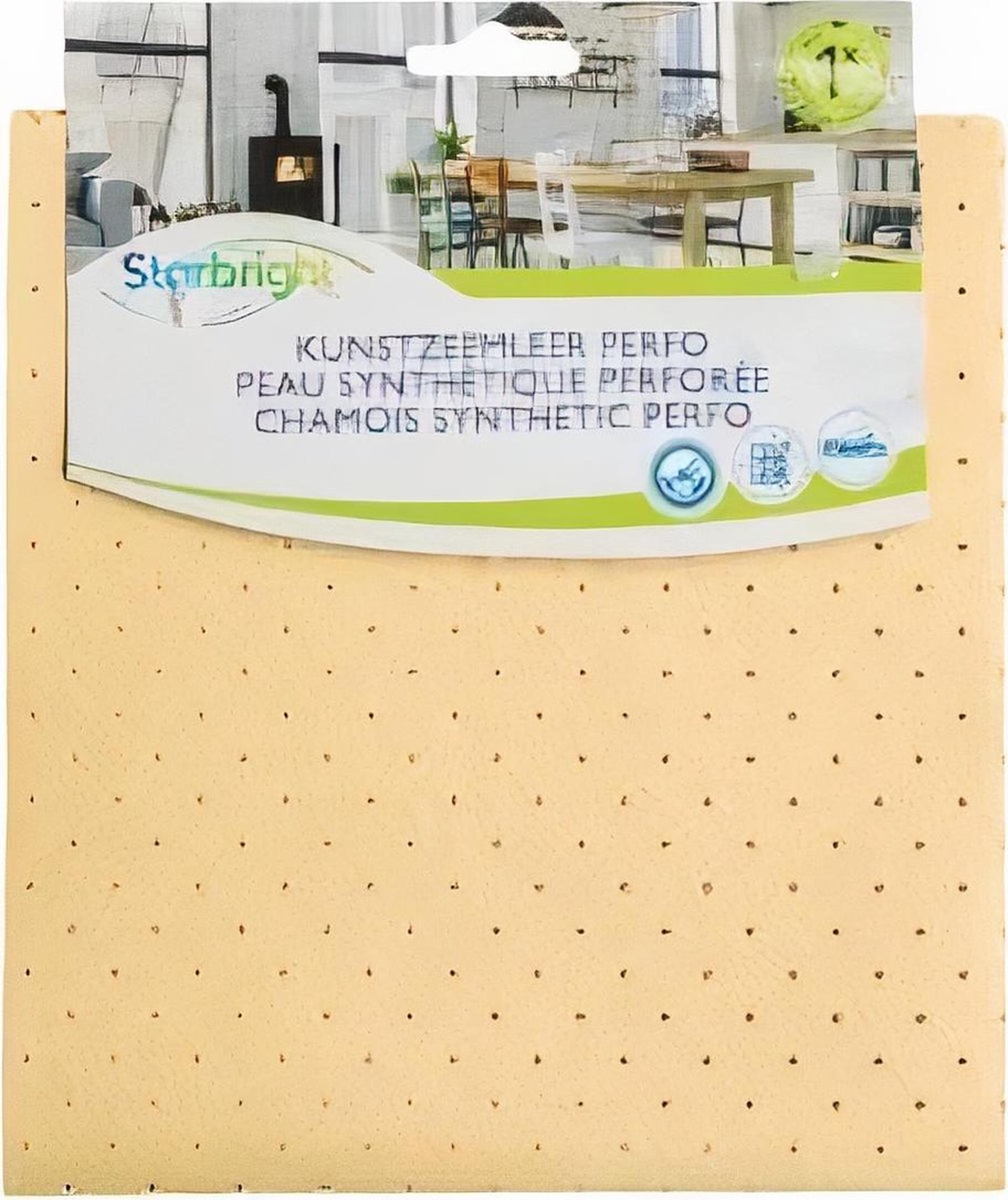 Starbright kunstzeemleer perfo 40x35cm