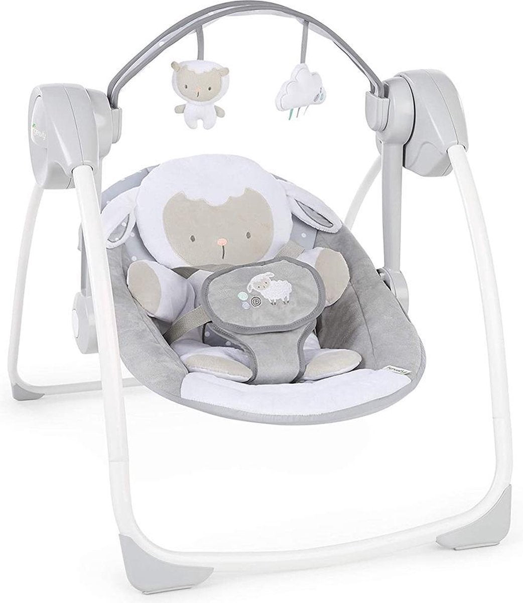 Ingenuity opvouwbare baby schommel cuddle lamb - - vanaf 0 maanden