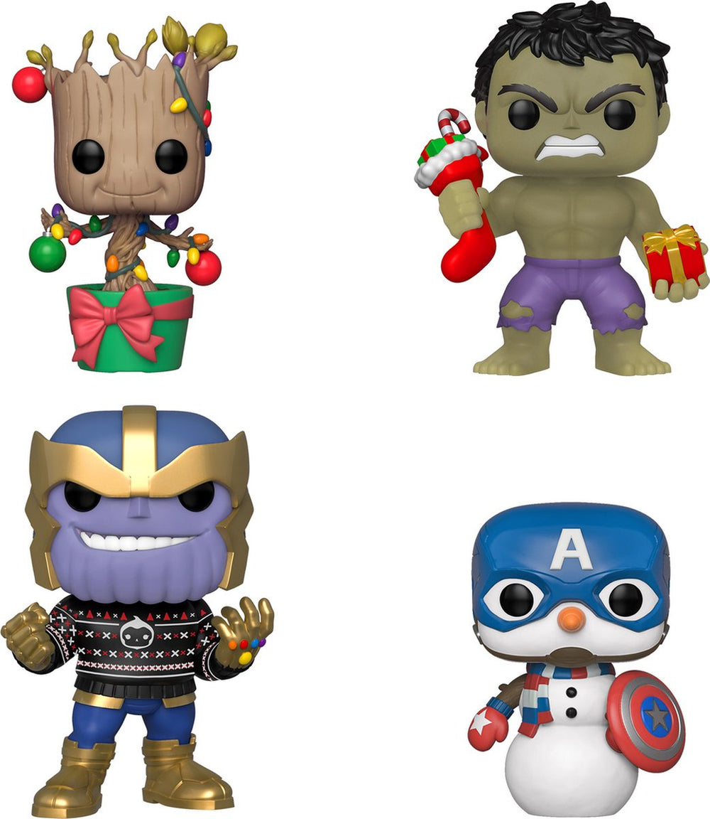 Funko pop marvel: holiday 4-pack