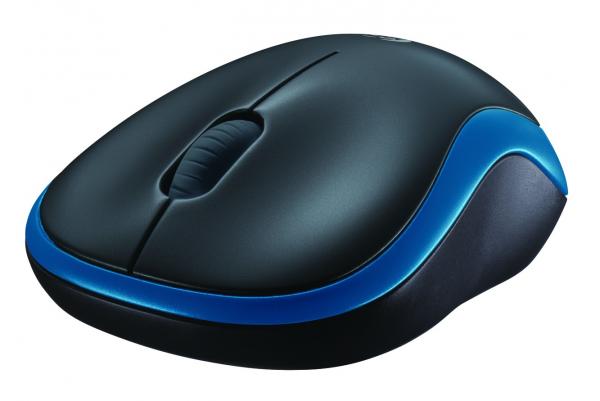 Logitech m185 wireless optical mouse blue [rf 2.4ghz, 1000 dpi, 3-button, aa, 10m]
