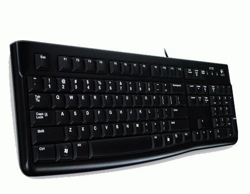 Logitech k120 zakelijk USB-toetsenbord [USB, 104 toetsen, numeriek, duurzaam, zwart]