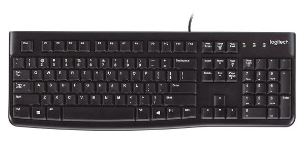 Logitech k120 zakelijk USB-toetsenbord [USB, 104 toetsen, numeriek, duurzaam, zwart]