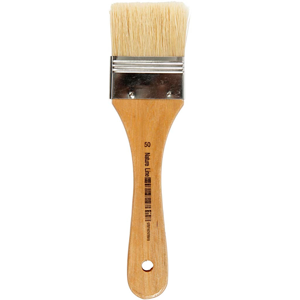 Vernis lak kwasten, l: 18,5 cm, b: 50 mm, plat, 12 stuk 1 doos