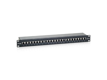 Equip 326424 cat.6 patchpaneel 24-poorts 19 inch 1U zwart