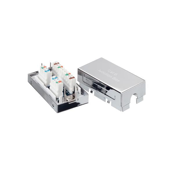 Equip 135620 cat6 aansluitdoos f22 - 26 awg, afgeschermde massieve draad, klasse e, zilver