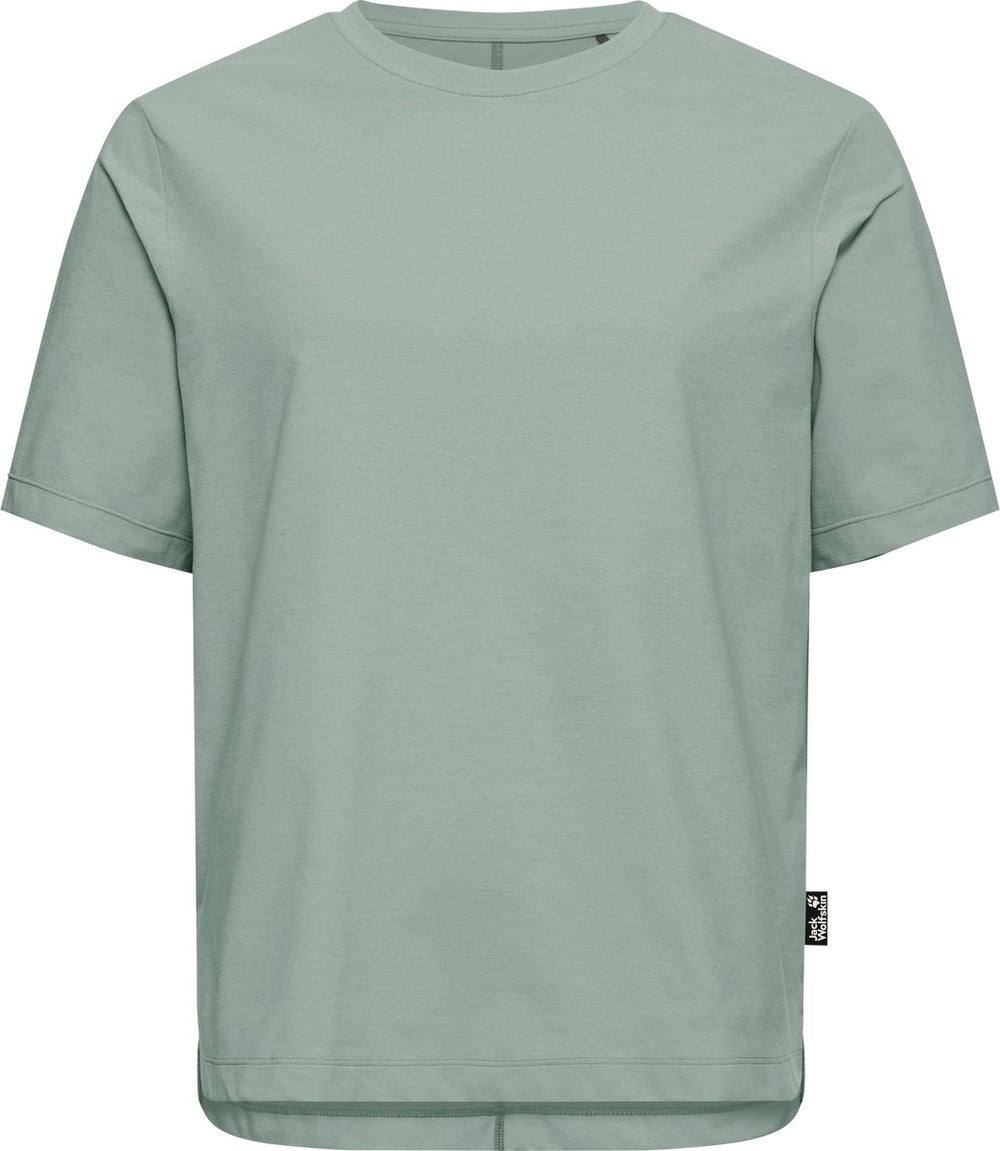 Jack wolfskin travel t w dames outdoorshirt-green zinnia