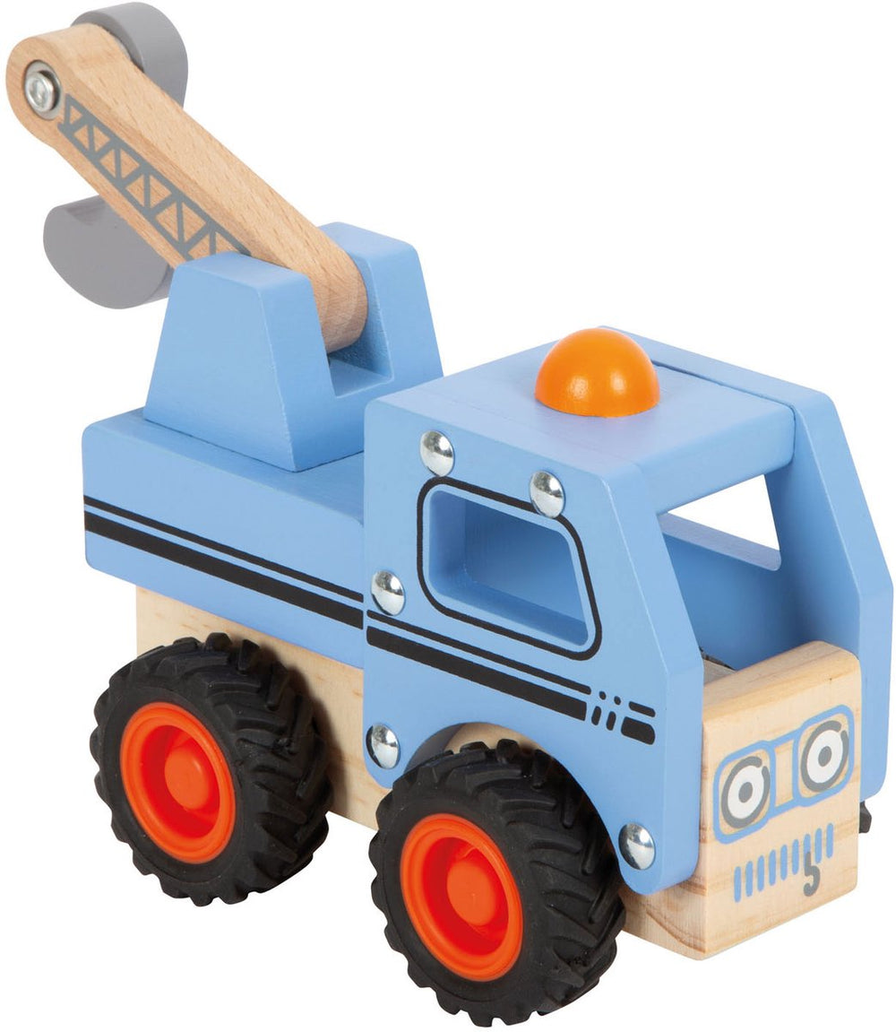 Small foot - Wooden pull-along car blue