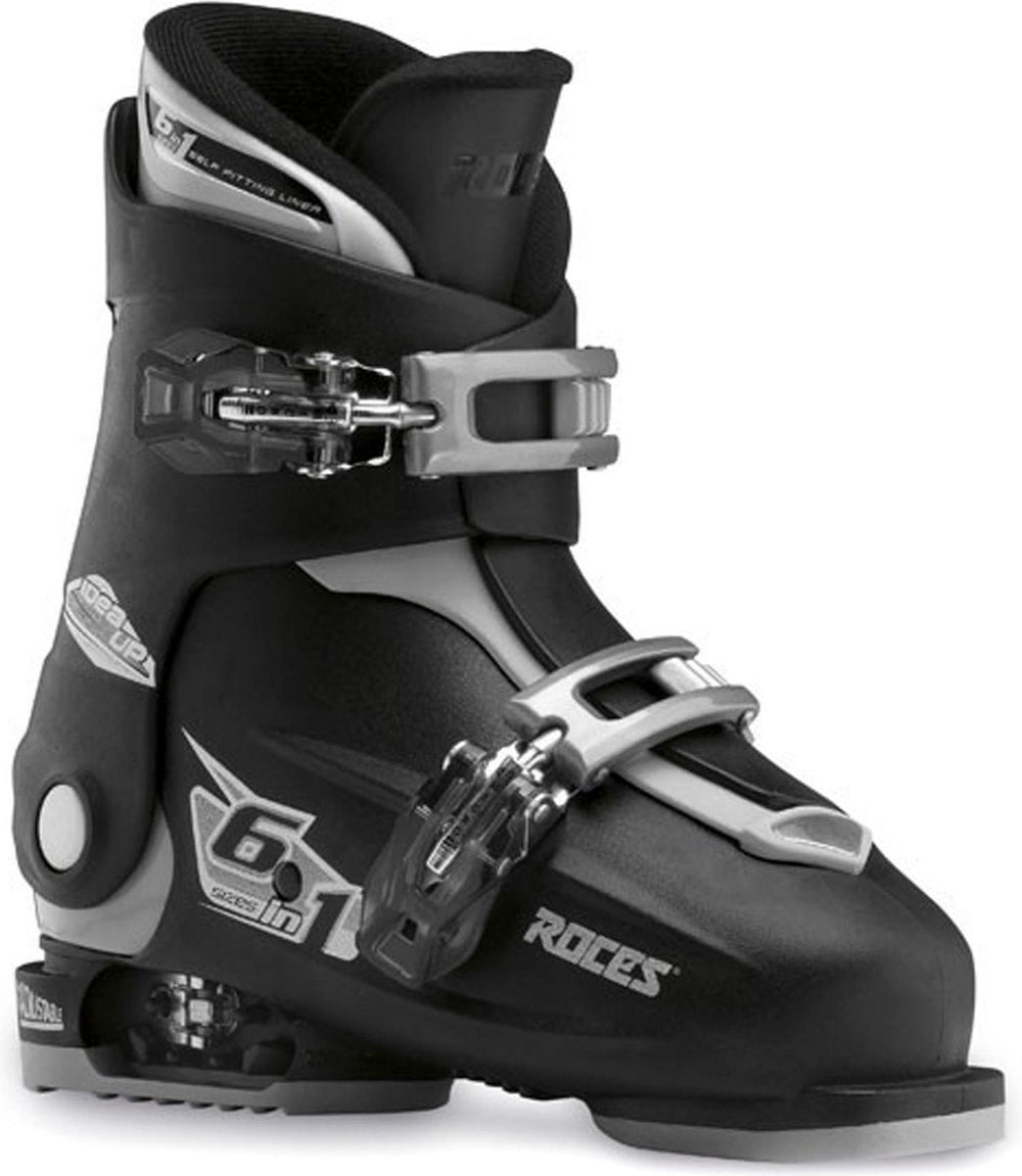Roces - idea up - skischoenen - kinderen - 19.0-22.0 (30-35) - zwart - zilver