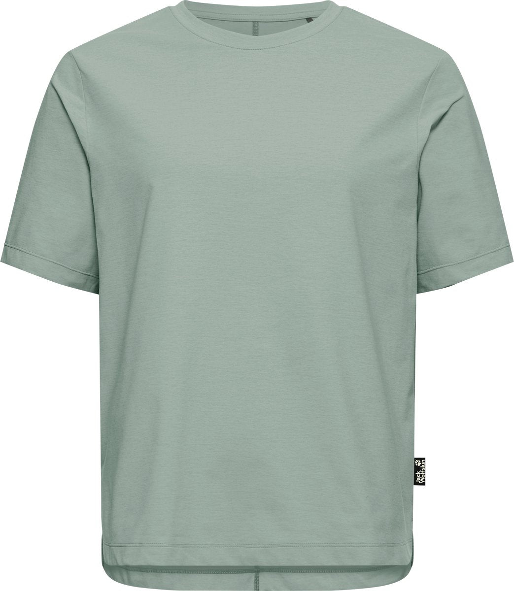 Jack wolfskin travel t w dames outdoorshirt-green zinnia